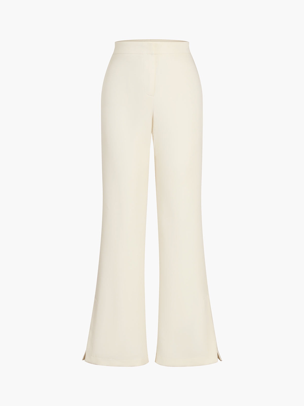 Solid Tube Top With Wide Leg Pants Set 5