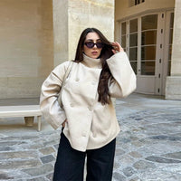 Élodienne Double-Breasted Wool Coat