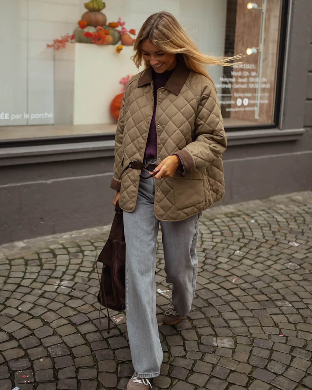Elowyn Quilted Retro Jacket
