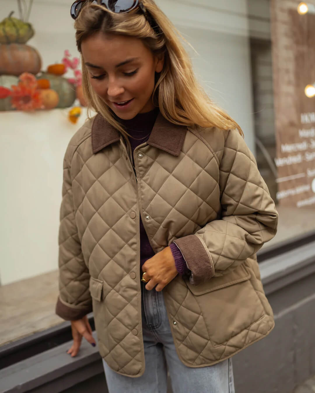 Elowyn Quilted Retro Jacket