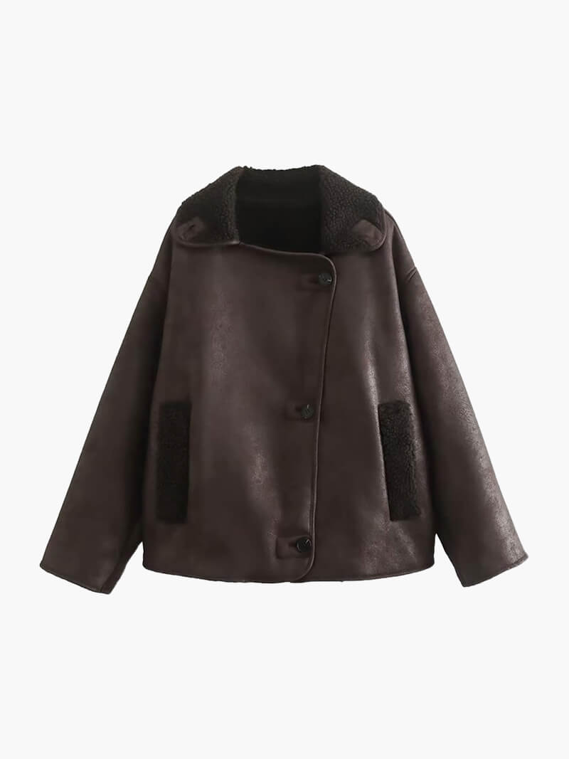 Laila Faux Leather Jacket 0
