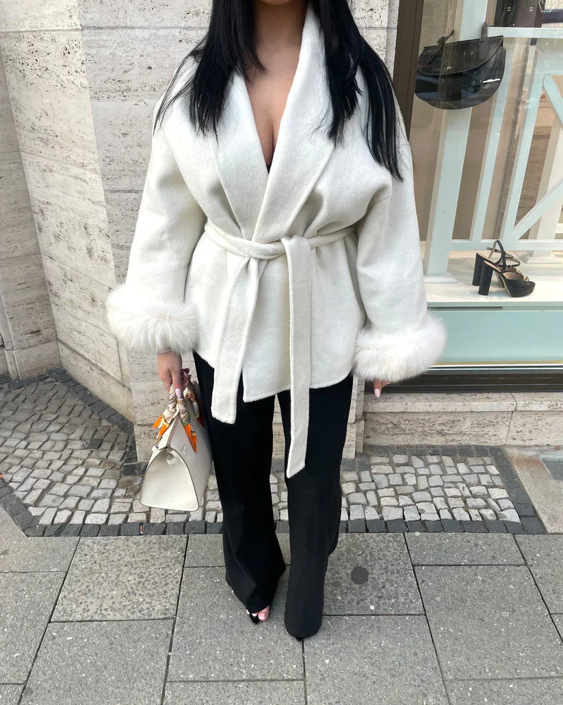 Seraphine Luxe Cuff Statement Coat